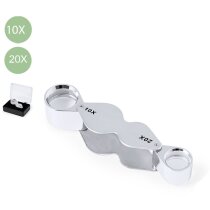Lupa plegable doble Nalix con aumento 10x y 20x