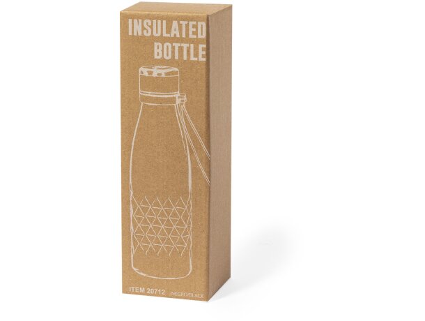 Botellas de acero para empresas con acabado decorado 550ml Hexor detalle 5