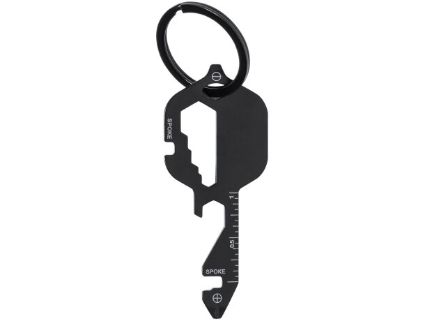 Multiherramienta personalizada con forma de llave y anilla de llavero acero Makine detalle 3