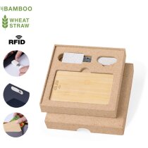 Set seguridad Andigo bambú con impresión webcam