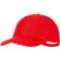Gorra Orban de poliéster reciclado con protección solar UPF50 Rojo