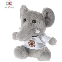 Peluche elefante Brekalo gris con camiseta