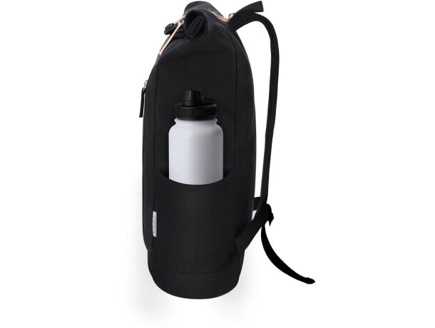 Mochila Antrim de canvas reciclado con cierre de hebilla detalle 4