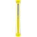 Bolígrafo sencillo con funda transparente amarillo con logo