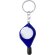 Llavero barato colores con moneda carro personalizado azul