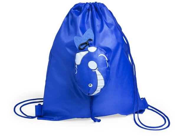 Mochila Kissa infantil plegable personalizado azul