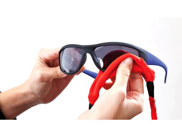 Cinta de microfibra para gafas personalizada grabada