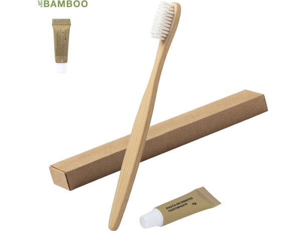 Set dental Blarix con cepillo bambú y pasta dentífrica detalle 1