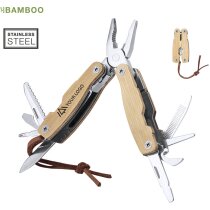Multiherramientas con logotipo de bambú de acero