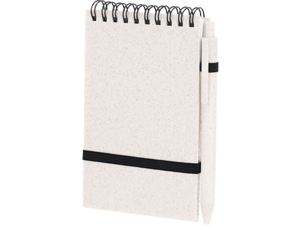 Set Cosmor vaso bloc y bolígrafo de caña de trigo detalle 2