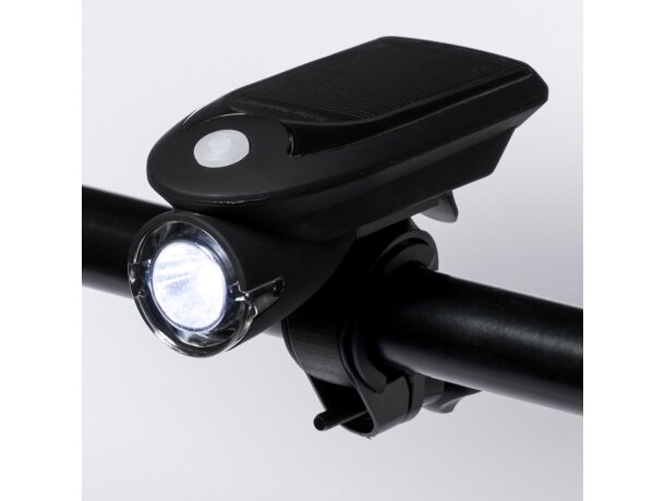 Luz seguridad bici plástico con carga solar detalle 3