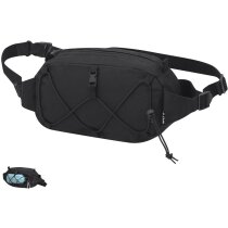 Riñonera Pibar negra de poliéster reciclado RPET