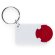Llavero para moneda estilo clasio rojo