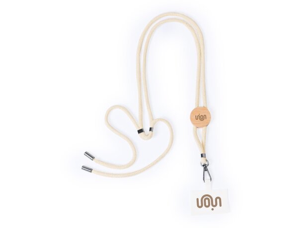 Lanyard sublimado en algodón Reuter detalle 2