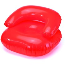 Sillón inflable de plástico personalizado rojo Sillón inflable de plástico personalizado rojo