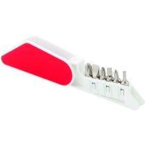 Multiherramienta de plástico con 6 accesorios grabado