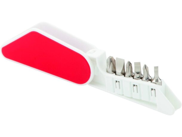 Multiherramienta de plástico con 6 accesorios grabado