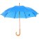 Paraguas clásico con mango curvo azul claro