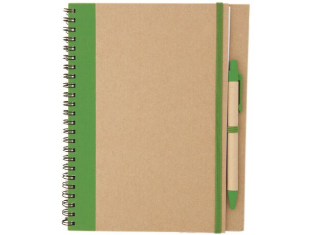 Libreta de cartón reciclado con goma barata