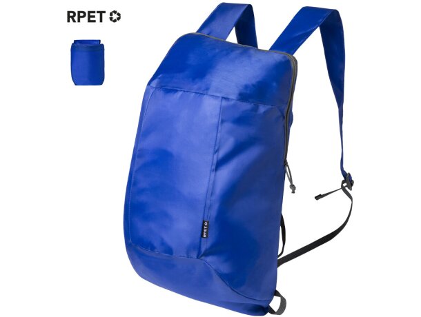 Mochila plegable Redrax en poliéster reciclado RPET detalle 1
