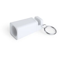 Altavoz mini con llavero blanco