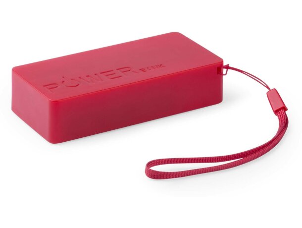 Batería portátil con 4000 mah y diseño juvenil personalizada roja Batería portátil con 4000 mah y diseño juvenil personalizada roja