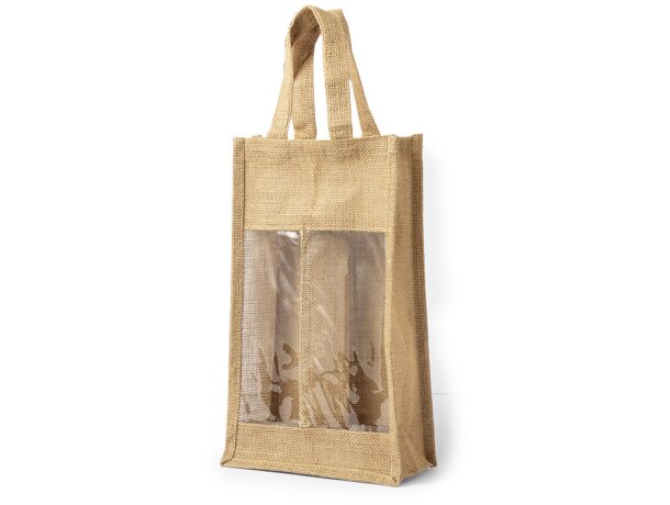 Bolsa Koop de fibra natural para 2 botellas