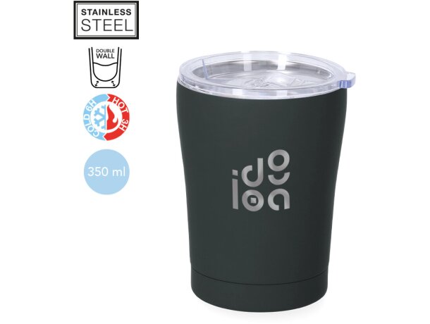 Vaso térmico Liku de acero inoxidable 350ml acabado mate detalle 1