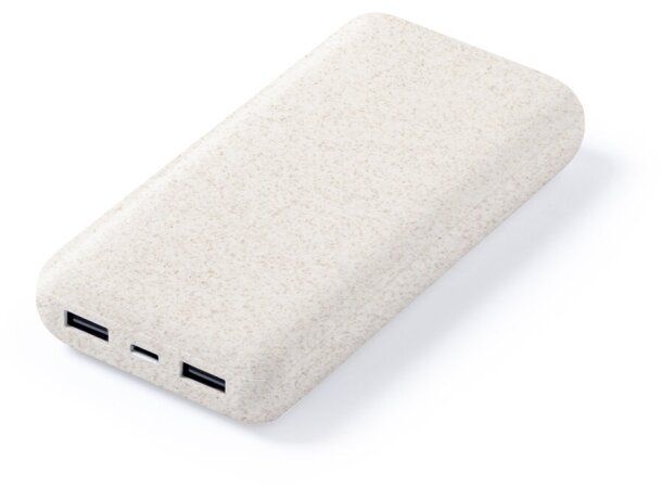 Batería externa personalizable 20000 mah de plástico reciclado detalle 2