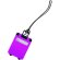 Identificador con forma de maleta en varios colores personalizado fucsia