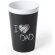 Vaso pizarra con tiza Negro/blanco