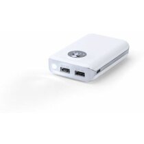 Batería externa con 6000 mah con luz led con logo Batería externa con 6000 mah con luz led con logo