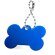 llavero con forma de hueso personalizado azul