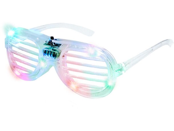 Gafas Tarsem con 6 luces LED y lentes de rejilla translúcida detalle 2