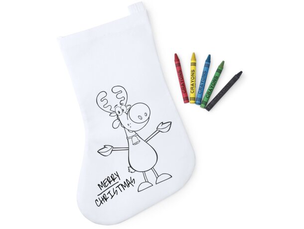 Calcetín de Navidad para colorear personalizado
