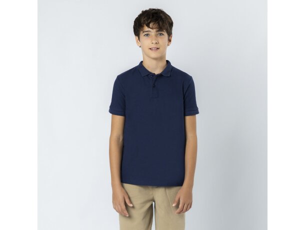 Polo niño Charles algodón ring spun piqué 180 g/m² detalle 1