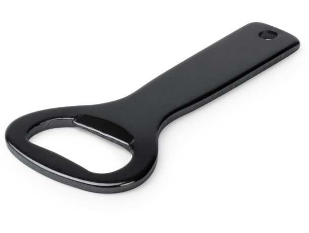 Abridor clásico de aluminio personalizado negro