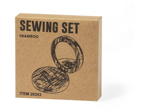 Set costura Atriax bambú con espejo y cierre magnético detalle 4