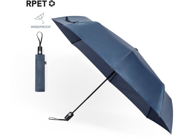 Paraguas plegable 120cm material rPET sostenible detalle 1