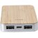 Power bank Newin aluminio reciclado bambú 5000 mAh dual USB detalle 4