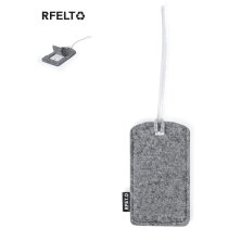 Etiqueta para maletas con cinta flexible de fieltro rPET Filip