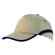 Gorra con acabados combinados de algodón khaki personalizado