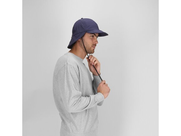 Gorra Fraser de poliéster con solapa protectora de cuello detalle 5