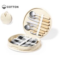 Set picnic Scotty acero inox y algodón natural