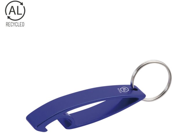 Llavero abridor Niken de aluminio reciclado certificado GRS detalle 1