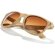Gafas de sol color marrón madera con logo
