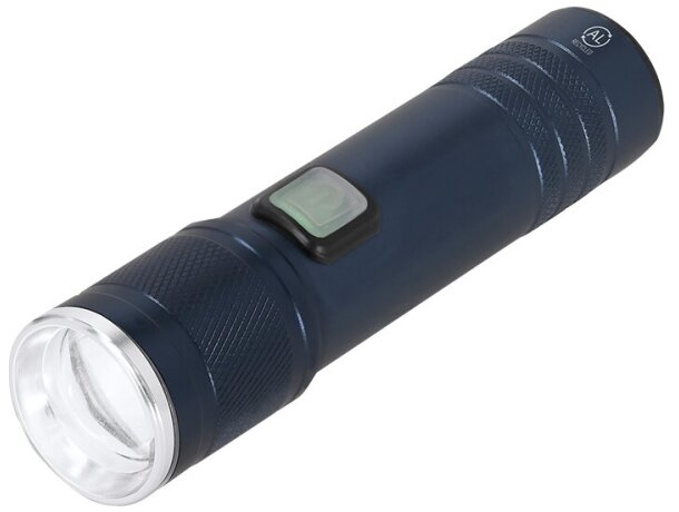 Linterna Benyor con zoom en aluminio reciclado y luz COB detalle 1