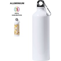 Bidón aluminio Bredix 800 ml con mosquetón