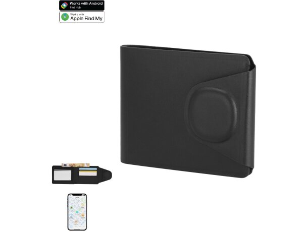 Tarjetero billetero con localizador dual Nairobix detalle 1