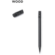 Lápiz Vexor madera natural acabado negro mate